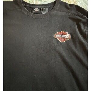 Genuine Harley Davidson   Long Sleeve Heavy Duty  Tee Shirt   2XL    Black